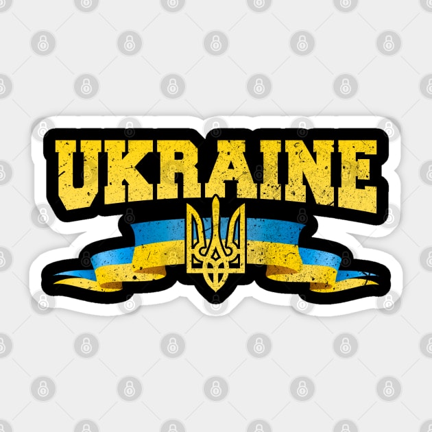 I Stand With Ukrain. Ukrainian flag Sticker by SerenityByAlex